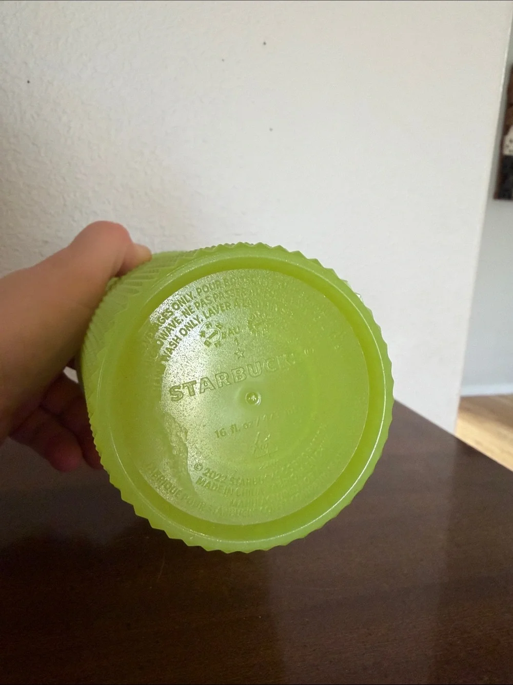 Starbucks Halloween Glow In The Dark Lime Green Studded Reusable Tumbler 16oz